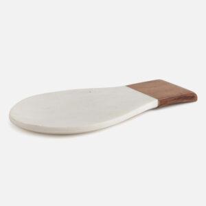 Marble and Wood Spoon Rest