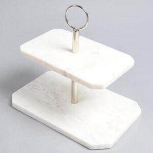 Marble 2 Tier Stand