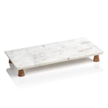 Marble Footed Tray