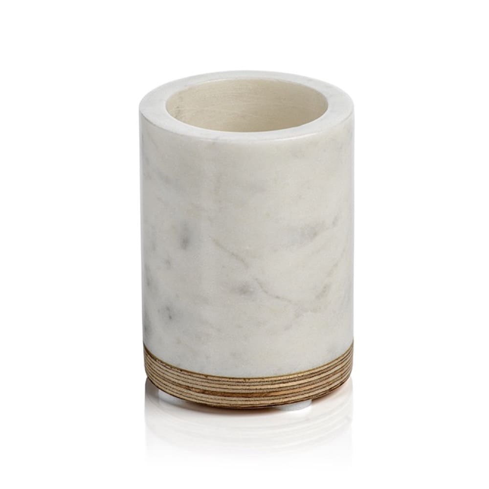 Marble and Wood Utensil Holder