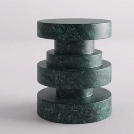 Green Marble Side Table