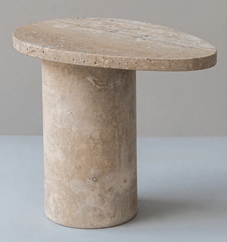 Travertine Stone Side table