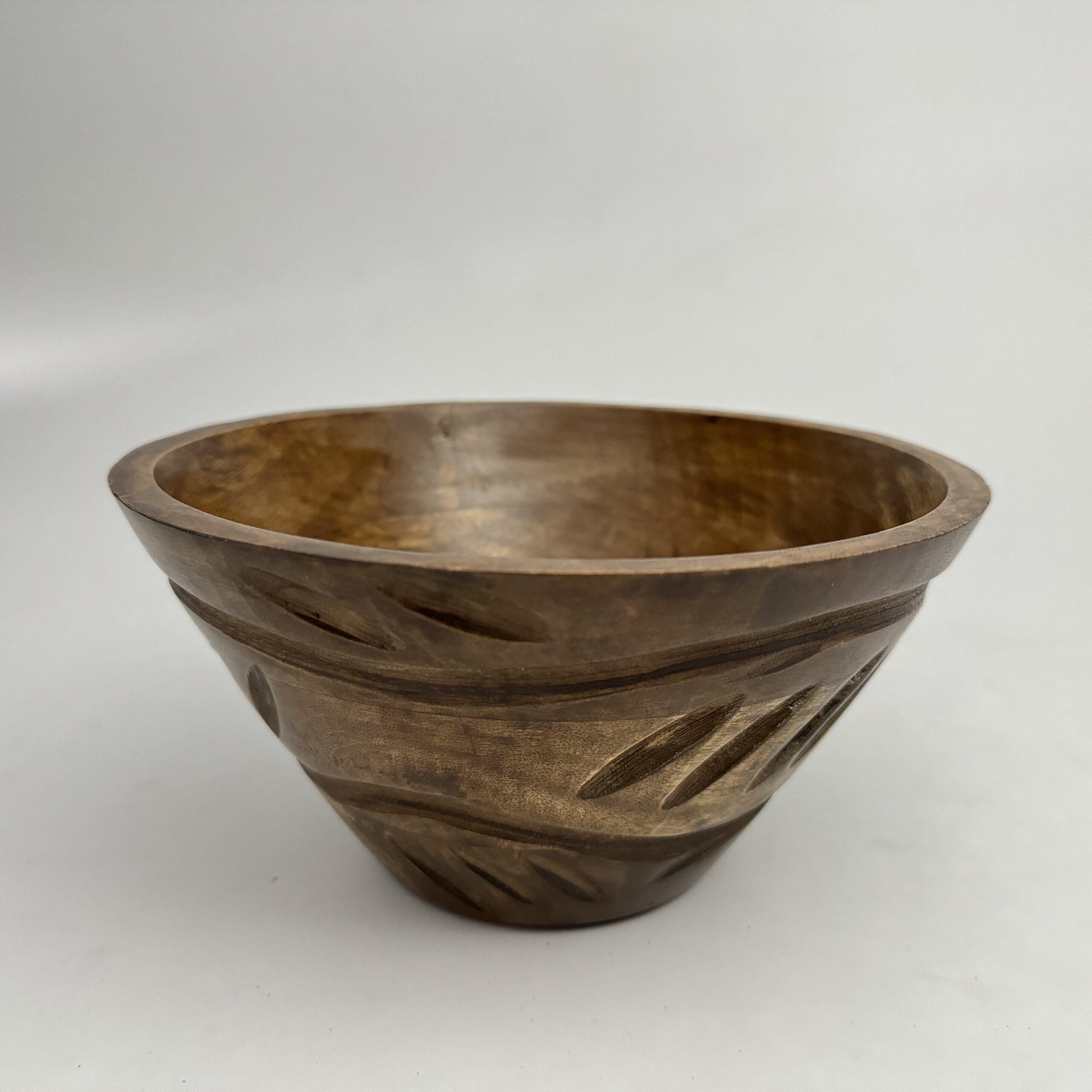 Carved Wooden Bowl